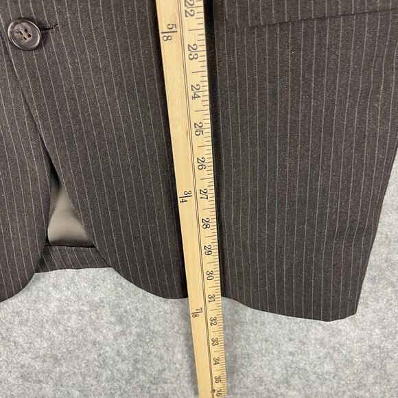 Stafford 3 Piece Suit Brown Striped Blazer 44R Pant 35x29 Vest Classic Career - Picture 5 of 16